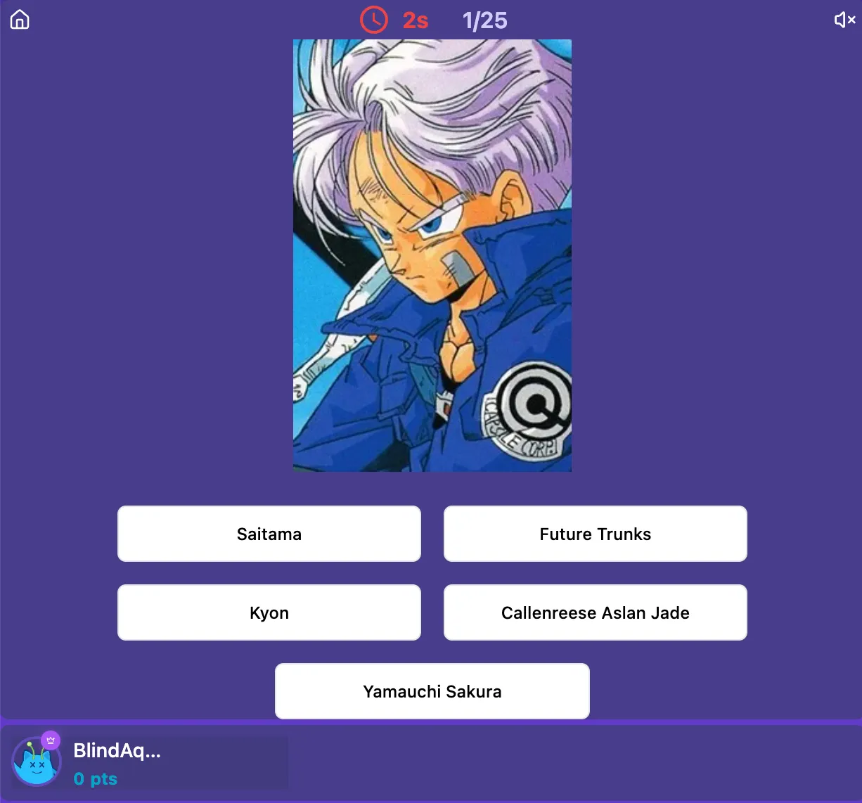 Anime character quiz preview